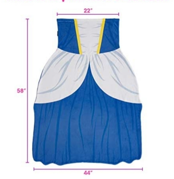 Silver Lilly Princess Dress Blanket/Sleeping Bag - Picture 4 of 11